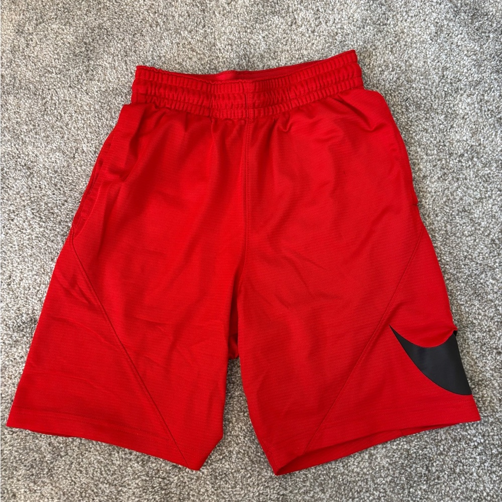Nike Red Dri-FIT Shorts with Black Trim